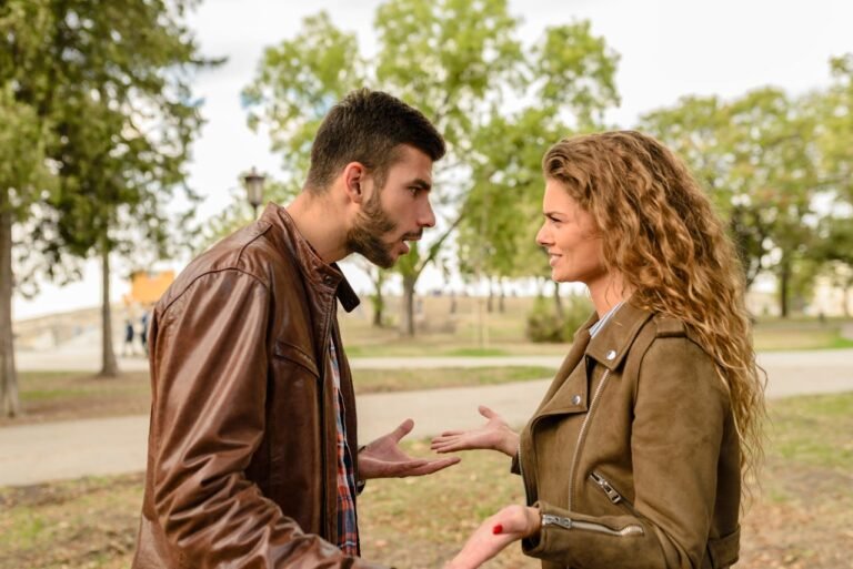 Man And Woman communicate each other